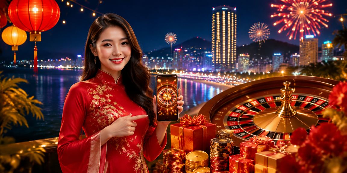 Bàn roulette sang trọng với nét văn hóa áo dài Việt Nam tại Quy Nhơn